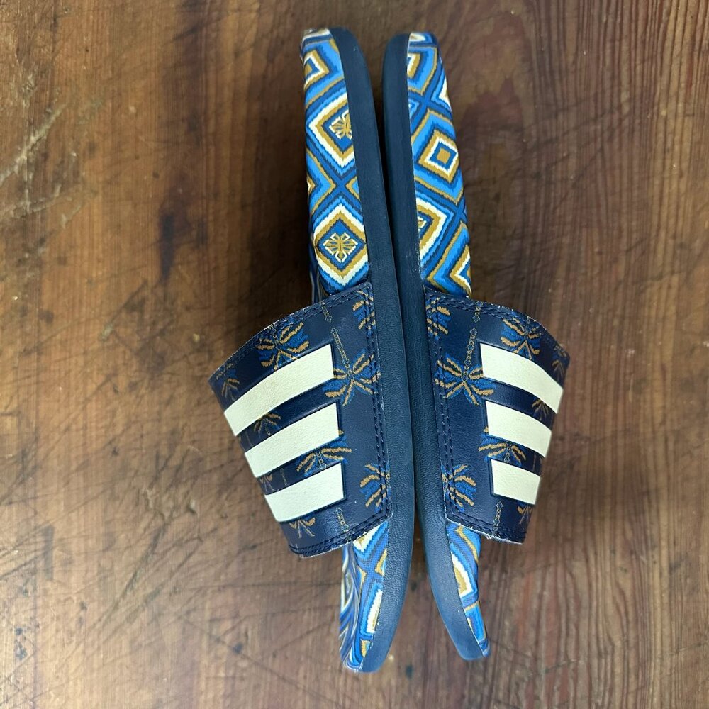 adidas Adilette Comfort Slide Sandal Night Indigo Men's 7/Women's 8 - Picture 8 of 11
